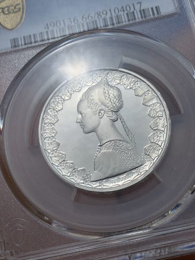《竞宝斋》第239场-周日，周一 年终拍场 (全场包邮) PCGS-PR66DCAM 意大利 1985年 精制 帆船少女 500里拉银币 首年发行