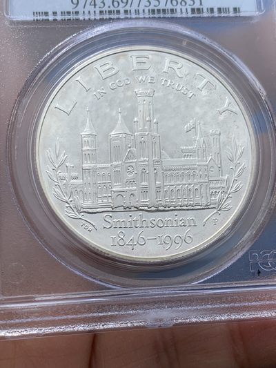 《竞宝斋》第239场-周日，周一 年终拍场 (全场包邮) PCGS PR69DCAM 美国史密斯研究会成立150周年纪念精制银币 很漂亮的美国现代银币之一