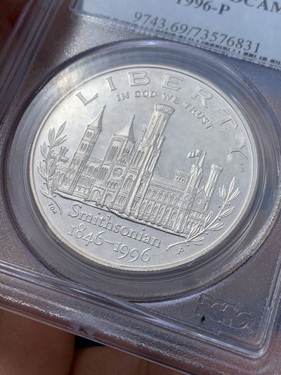 《竞宝斋》第239场-周日，周一 年终拍场 (全场包邮) PCGS PR69DCAM 美国史密斯研究会成立150周年纪念精制银币 很漂亮的美国现代银币之一