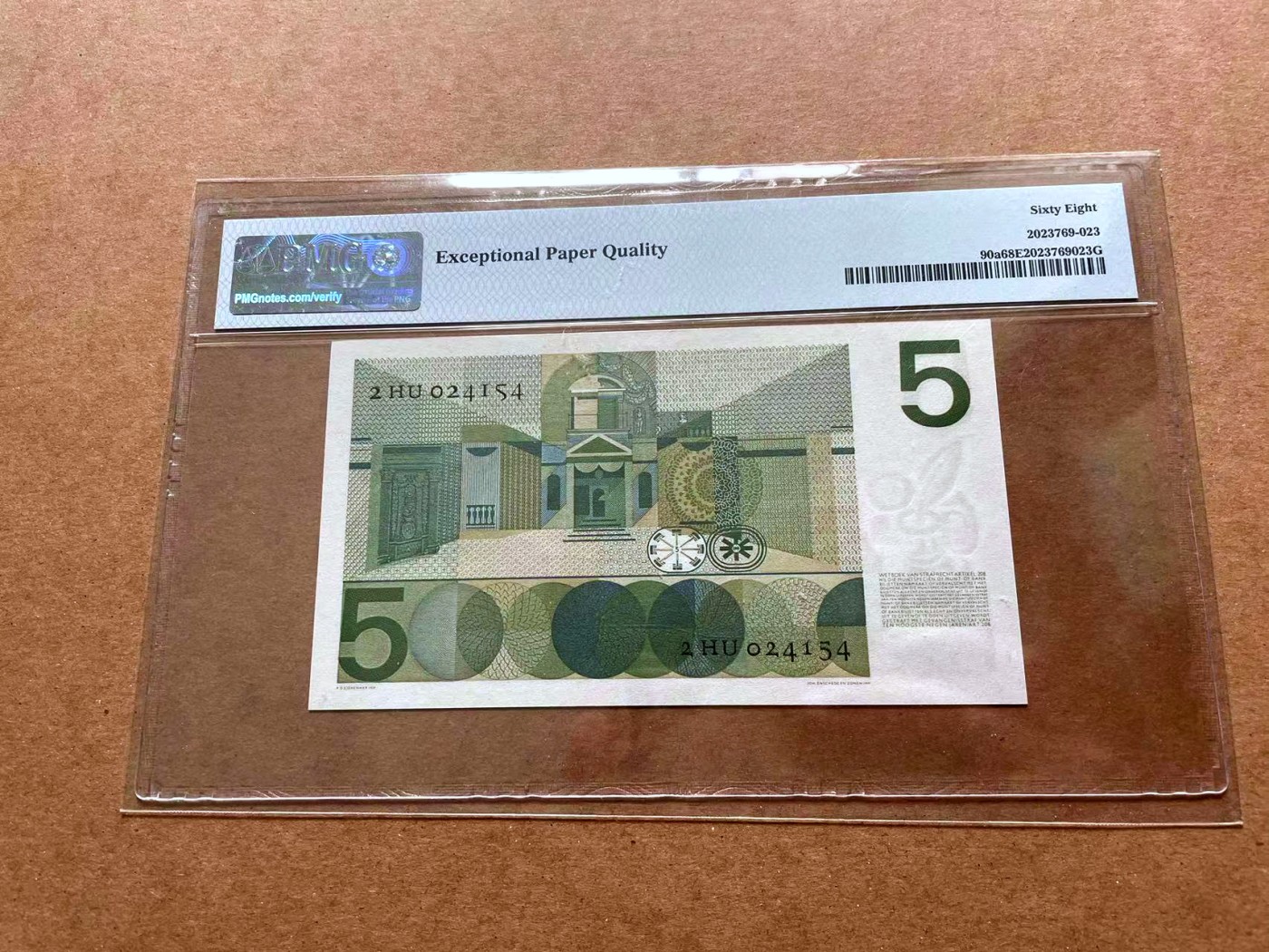 【Blue Auction】✨世界纸币精拍第428期——苍老师专场 PART1 荷兰 1966年5盾 PMG68EPQ 超高分