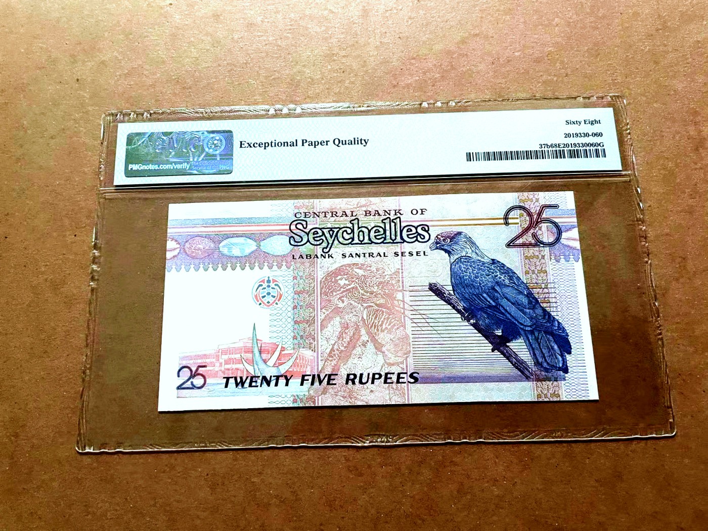 【Blue Auction】✨世界纸币精拍第429期——苍老师专场 PART2 塞舌尔 1998-08年25卢比 PMG68EPQ 超高分