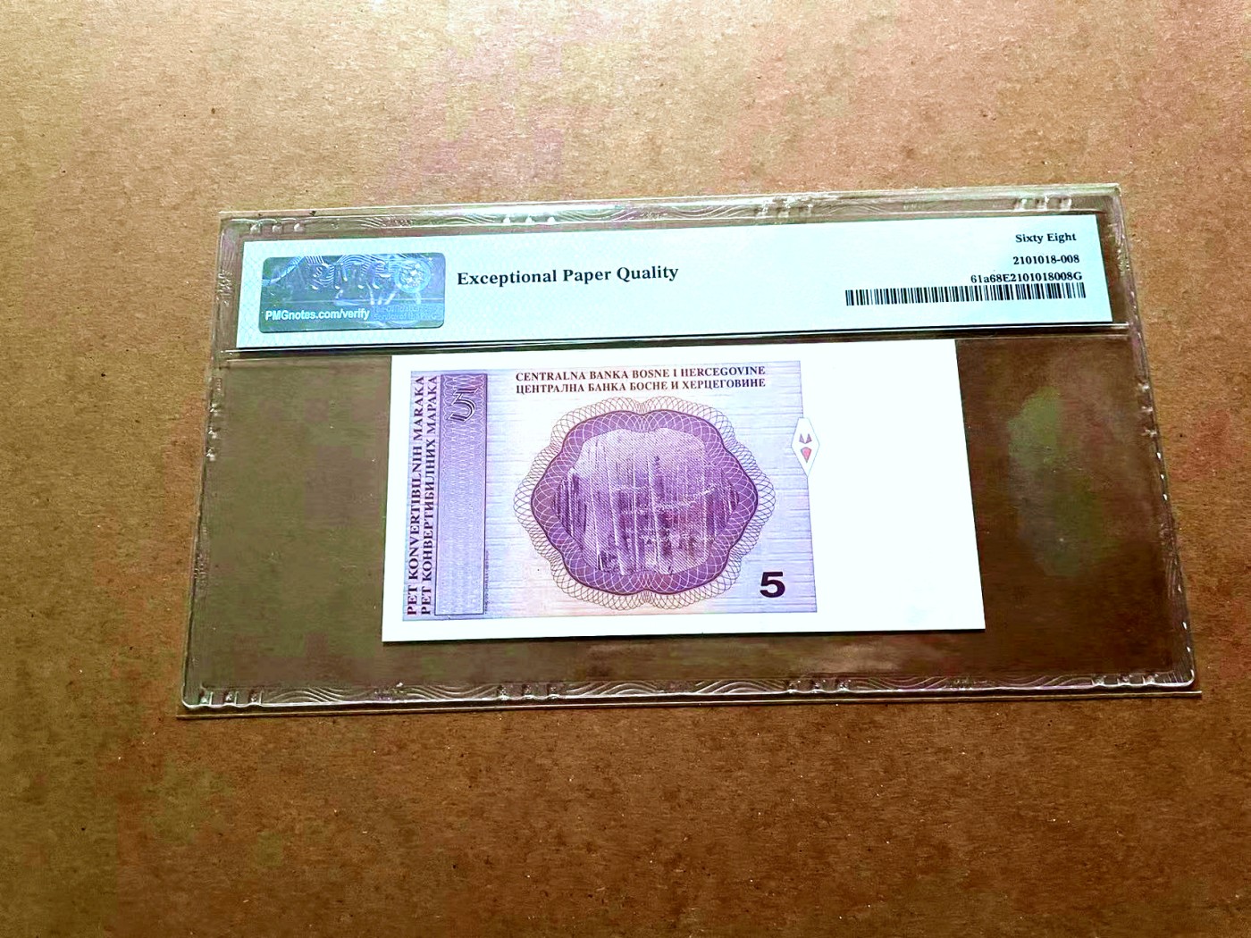 【Blue Auction】✨世界纸币精拍第429期——苍老师专场 PART2 波黑 1998年5马克 PMG68EPQ 超高分