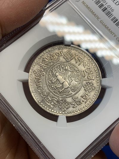 《竞宝斋》第239场-周日，周一 年终拍场 (全场包邮) NGC-AU 中国西藏1934年初版三两银币 状态不错