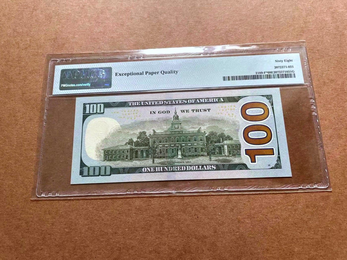 【Blue Auction】✨世界纸币精拍第428期——苍老师专场 PART1 【12111111靓号】美国 2013年100美金 PMG68EPQ 超高分