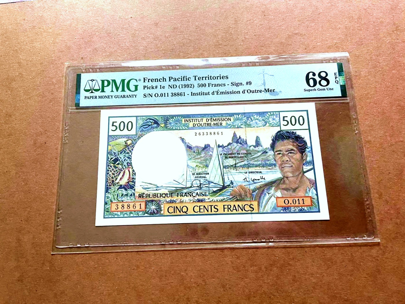 【Blue Auction】✨世界纸币精拍第429期——苍老师专场 PART2 【无47】法属太平洋 1992年500法郎 PMG68EPQ 超高分