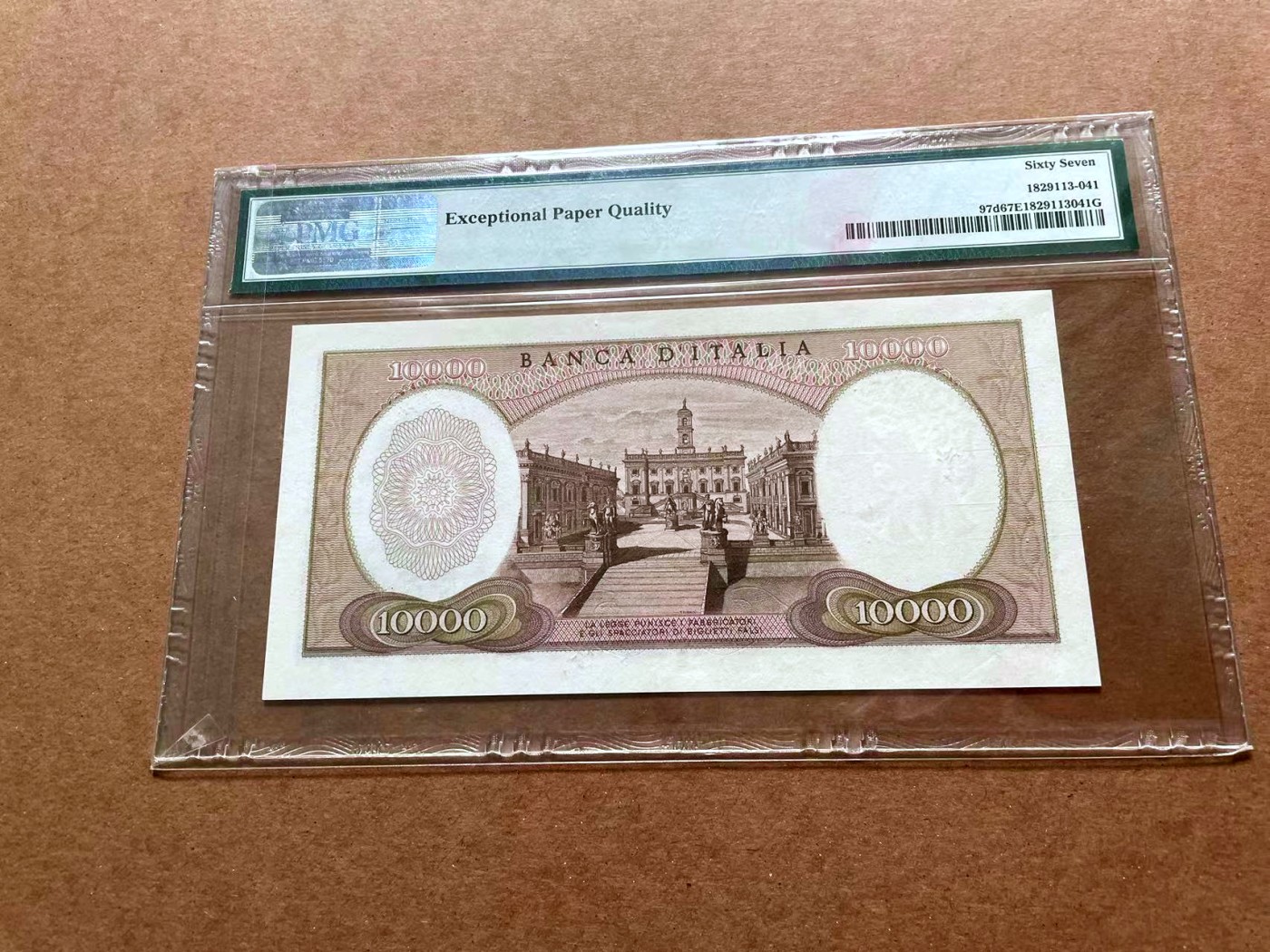 【Blue Auction】✨世界纸币精拍第428期——苍老师专场 PART1 意大利 1968年10000里拉 米开朗基罗 PMG67EPQ 高分