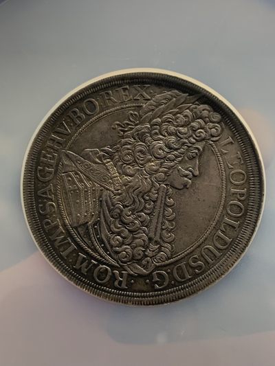 《竞宝斋》第239场-周日，周一 年终拍场 (全场包邮) NGC-AU53 奥地利1693神罗利奥波德维也纳厂泰勒 原味低评