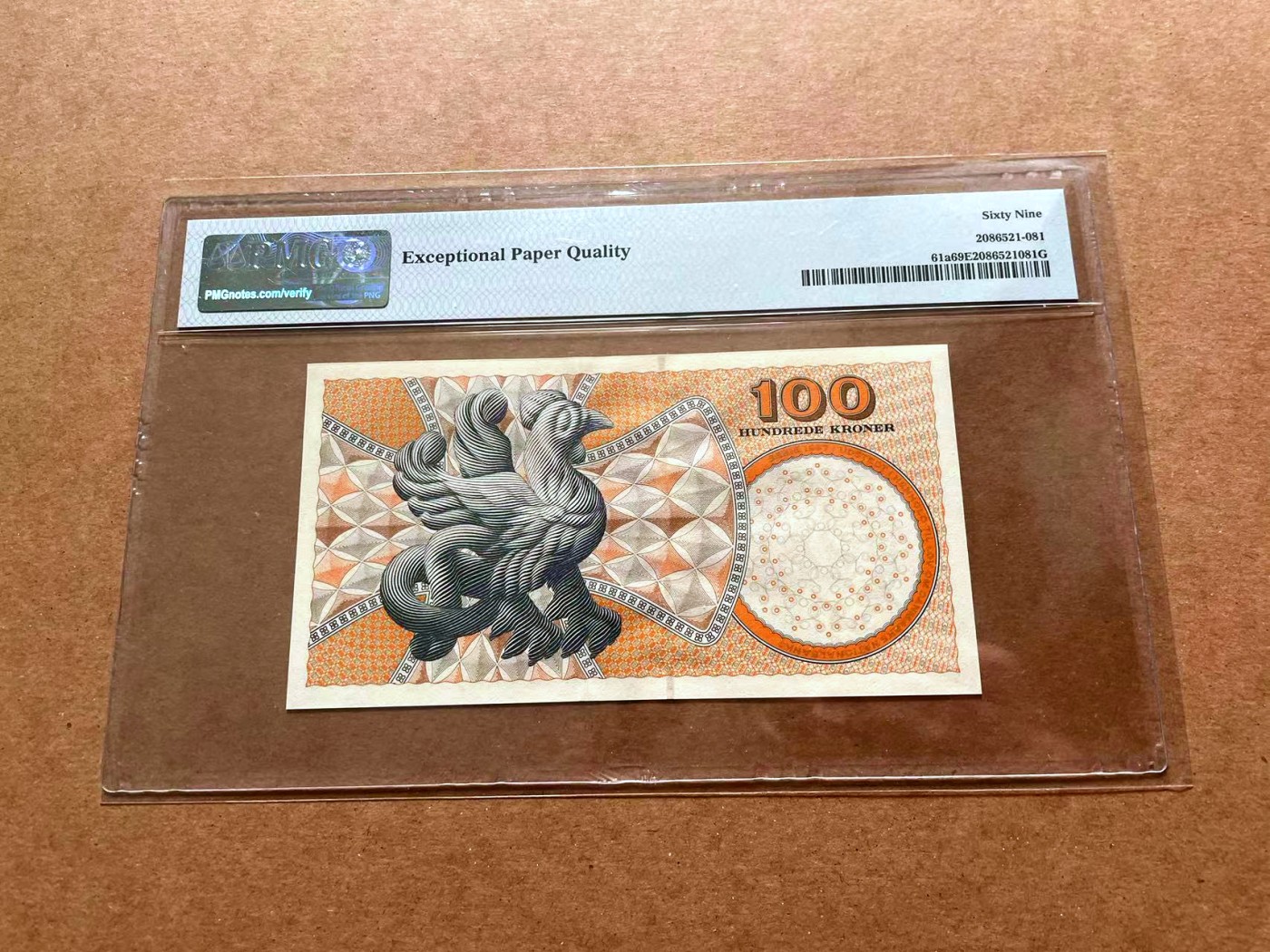 【Blue Auction】✨世界纸币精拍第428期——苍老师专场 PART1 【无47】丹麦 2002年100克朗 PMG69EPQ 近满分