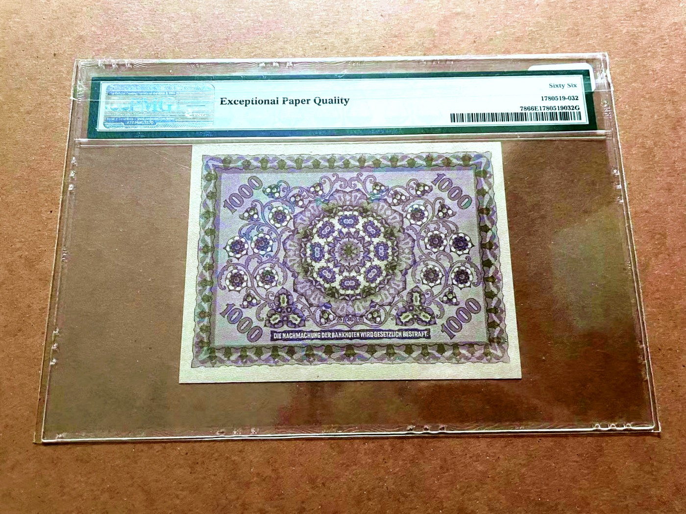 【Blue Auction】✨世界纸币精拍第429期——苍老师专场 PART2 【无47】奥地利 1922年1000克朗 PMG66EPQ 