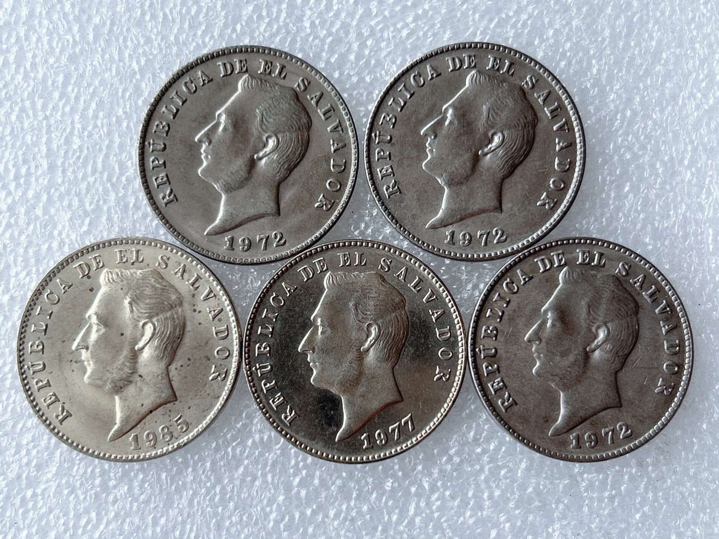 第一海外回流一元起拍收藏 散币专场 第62期 萨尔瓦多10分 5枚