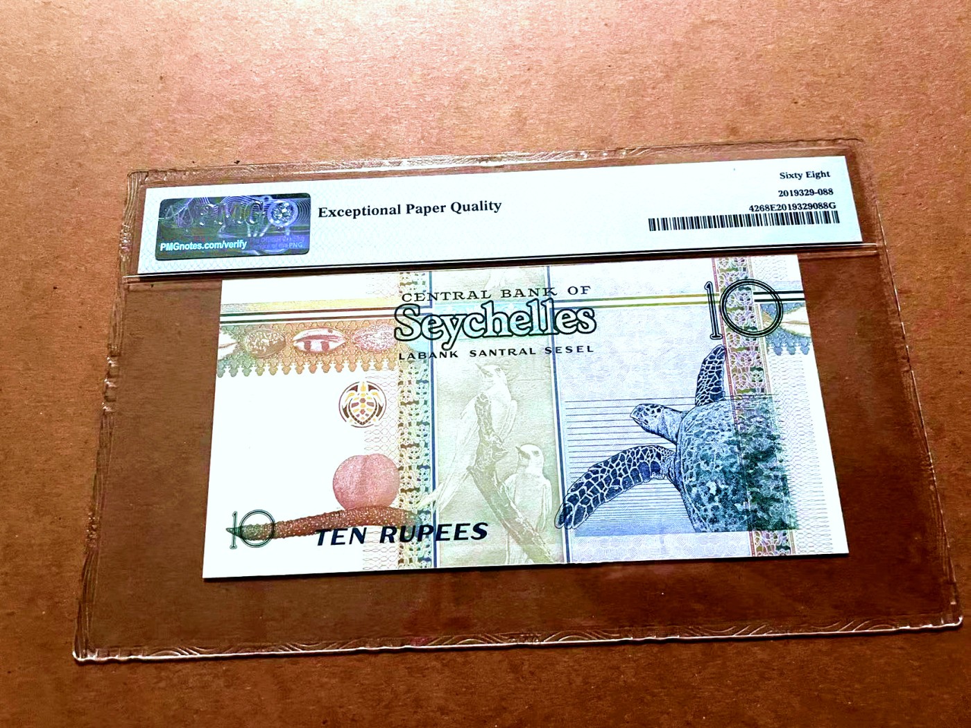 【Blue Auction】✨世界纸币精拍第429期——苍老师专场 PART2 塞舌尔 2013年10卢比 PMG68EPQ 超高分