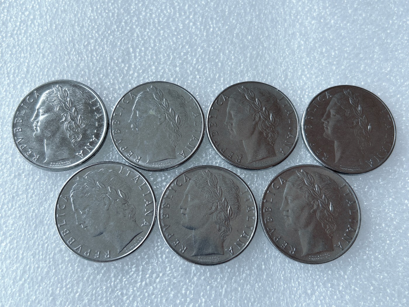 第一海外回流一元起拍收藏 散币专场 第62期 意大利大版100里拉 7枚