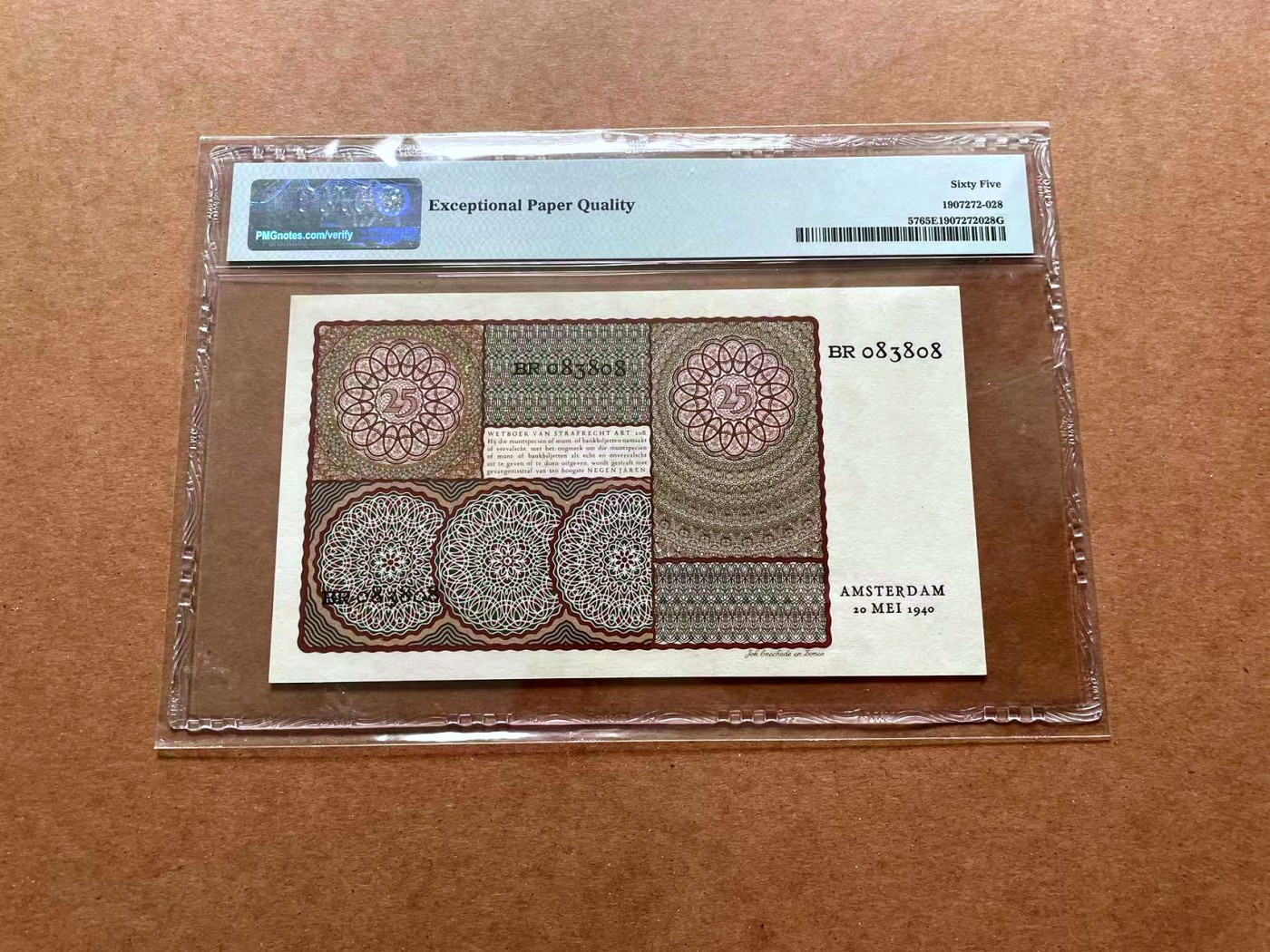 【Blue Auction】✨世界纸币精拍第428期——苍老师专场 PART1 【无47靓号】荷兰 1940年25盾 PMG65EPQ 绝品黄色小女孩 少见
