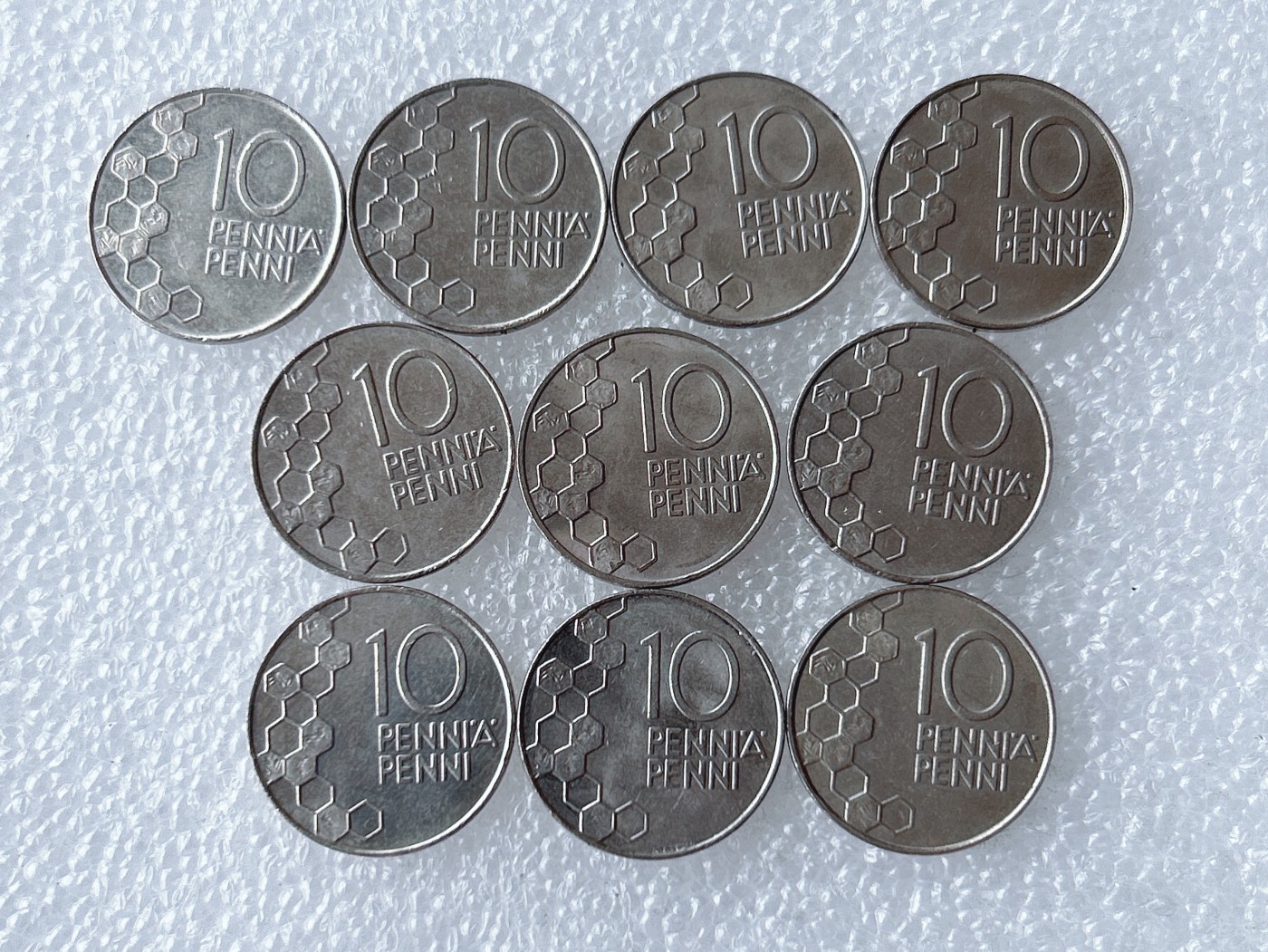 第一海外回流一元起拍收藏 散币专场 第62期 芬兰90年代10芬尼 10枚