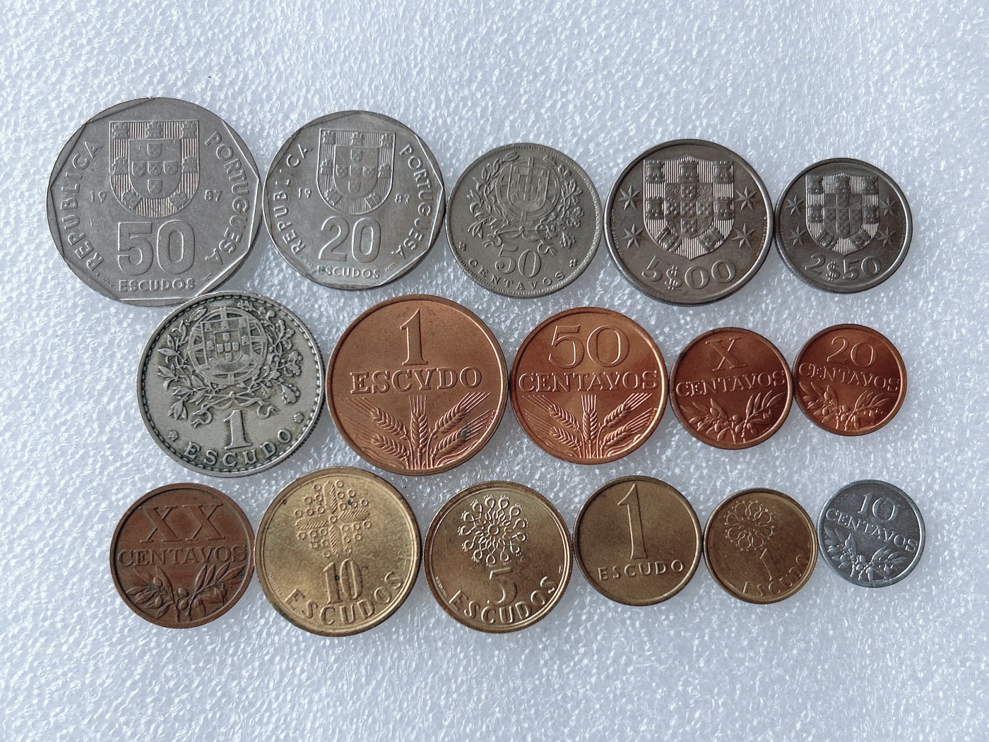 第一海外回流一元起拍收藏 散币专场 第62期 葡萄牙硬币 16枚