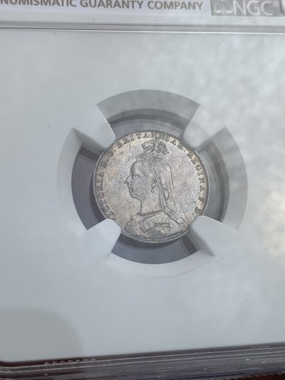 《竞宝斋》第239场-周日，周一 年终拍场 (全场包邮) 4枚一组 NGC UNC-MS65 英国1892年洗脚币 1便士+2便士+3便士+4便士  灌足节稀少品种 少见包浆 PL感十足