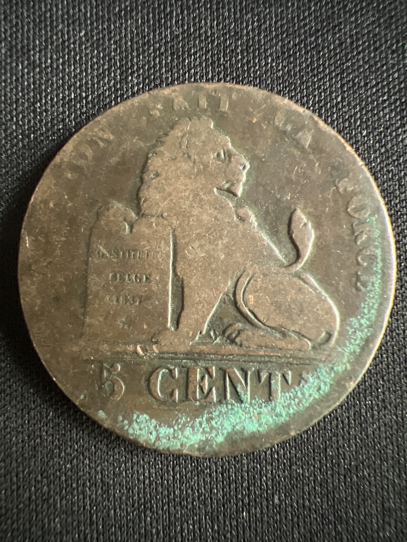 第519期  硬币专场 （无押金，捡漏，全场50包邮，偏远地区除外，接收代拍业务） 比利时5分 老铜币