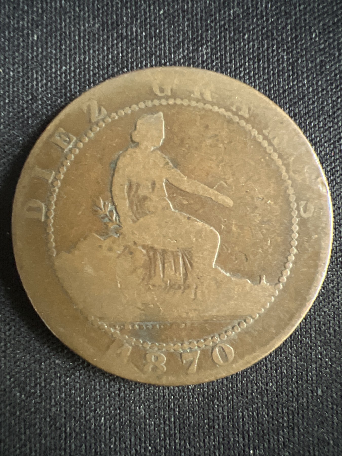 第519期  硬币专场 （无押金，捡漏，全场50包邮，偏远地区除外，接收代拍业务） 西班牙10分铜币