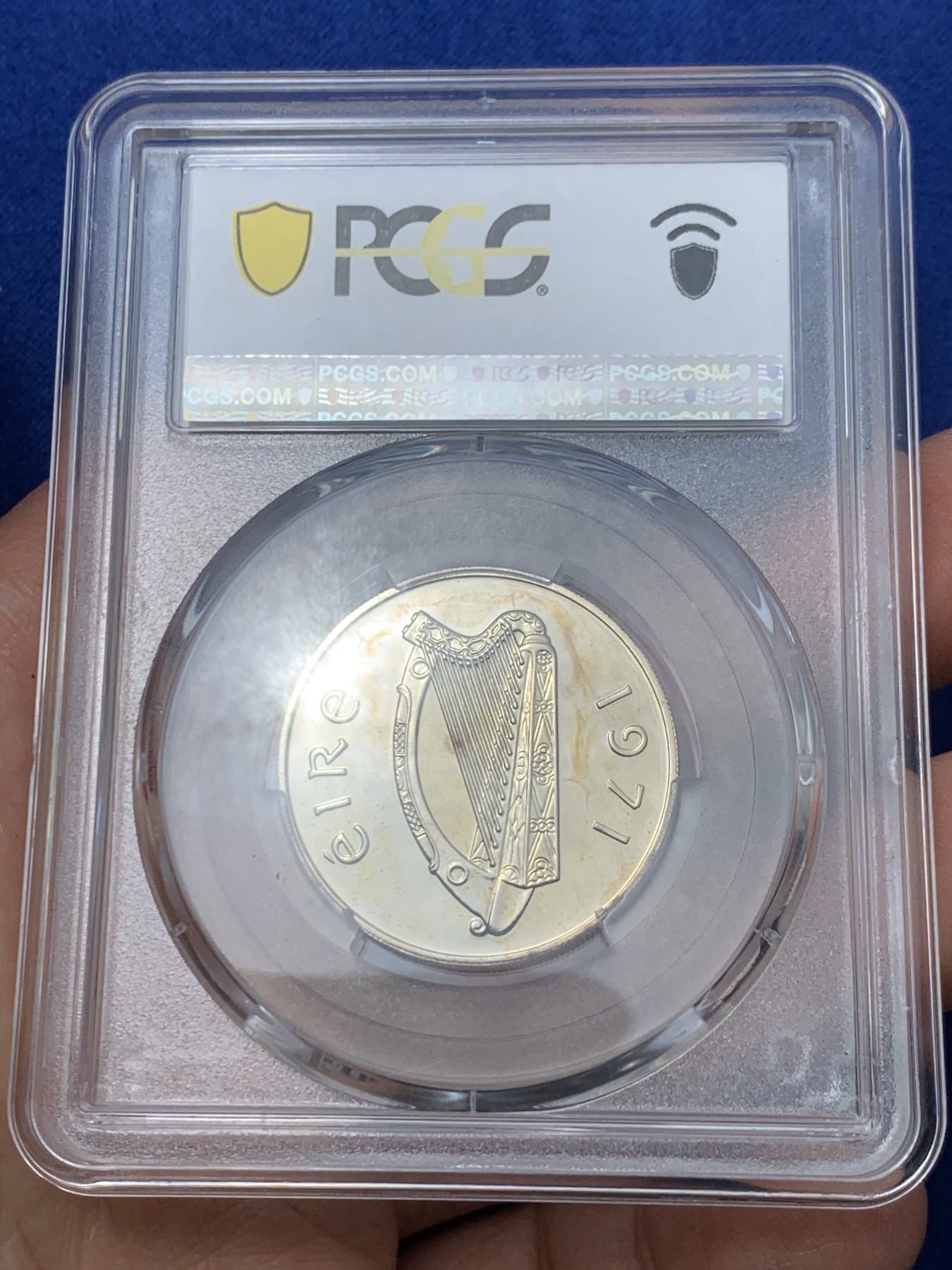 《竞宝斋》第240场-周日，周一 年终尾场 (全场包邮) PCGS PR66CAM 爱尔兰1971三文鱼10便士 受欢迎的爱尔兰动物系列