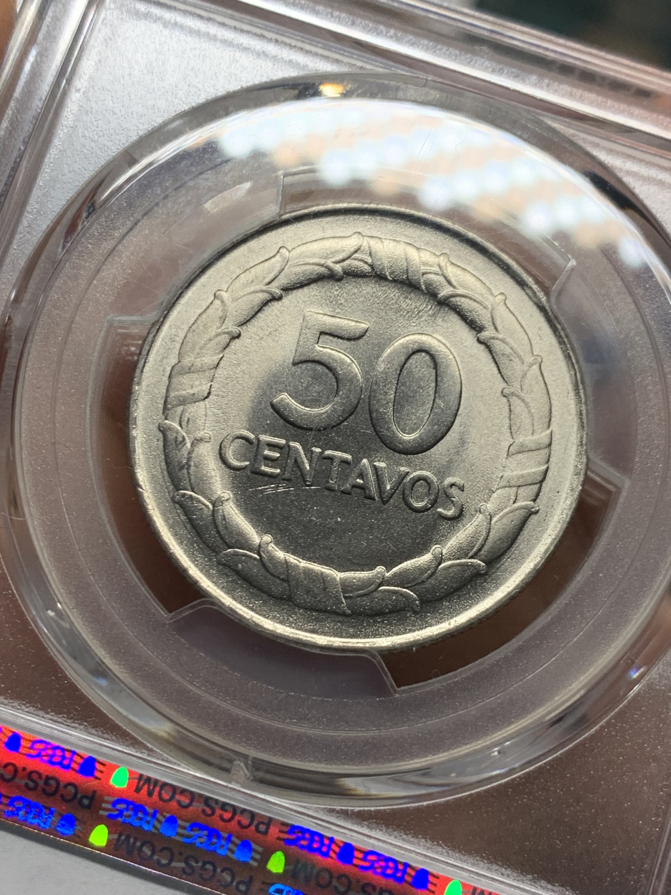 《竞宝斋》第240场-周日，周一 年终尾场 (全场包邮) PCGS金盾 MS66 哥伦比亚1967年50分镍币，高分不易