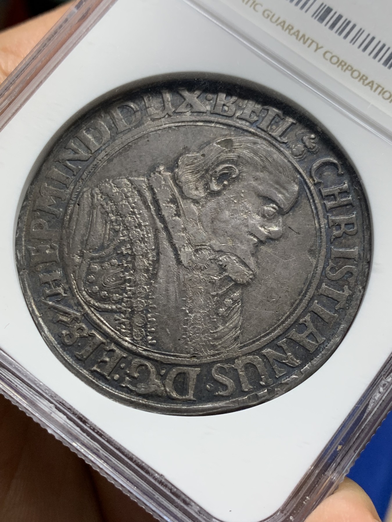 《竞宝斋》第240场-周日，周一 年终尾场 (全场包邮) NGC XF45 神圣罗马帝国1629年德国不伦瑞克-吕纳堡-策勒打制老泰勒银币