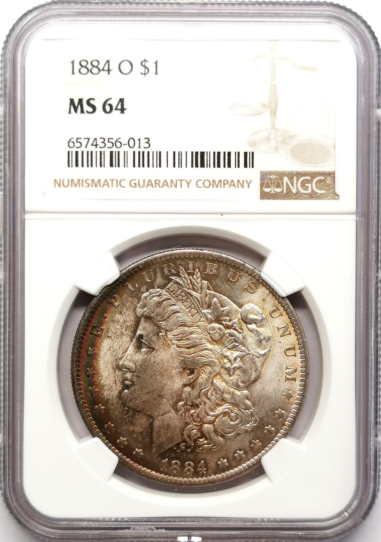 凡希社世界钱币微拍第二百六十期 1884O美国摩根壹元大银NGC-MS64
