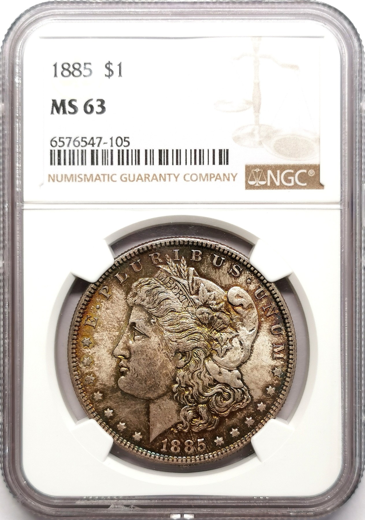 凡希社世界钱币微拍第二百六十期 1885美国摩根壹元大银NGC-MS63