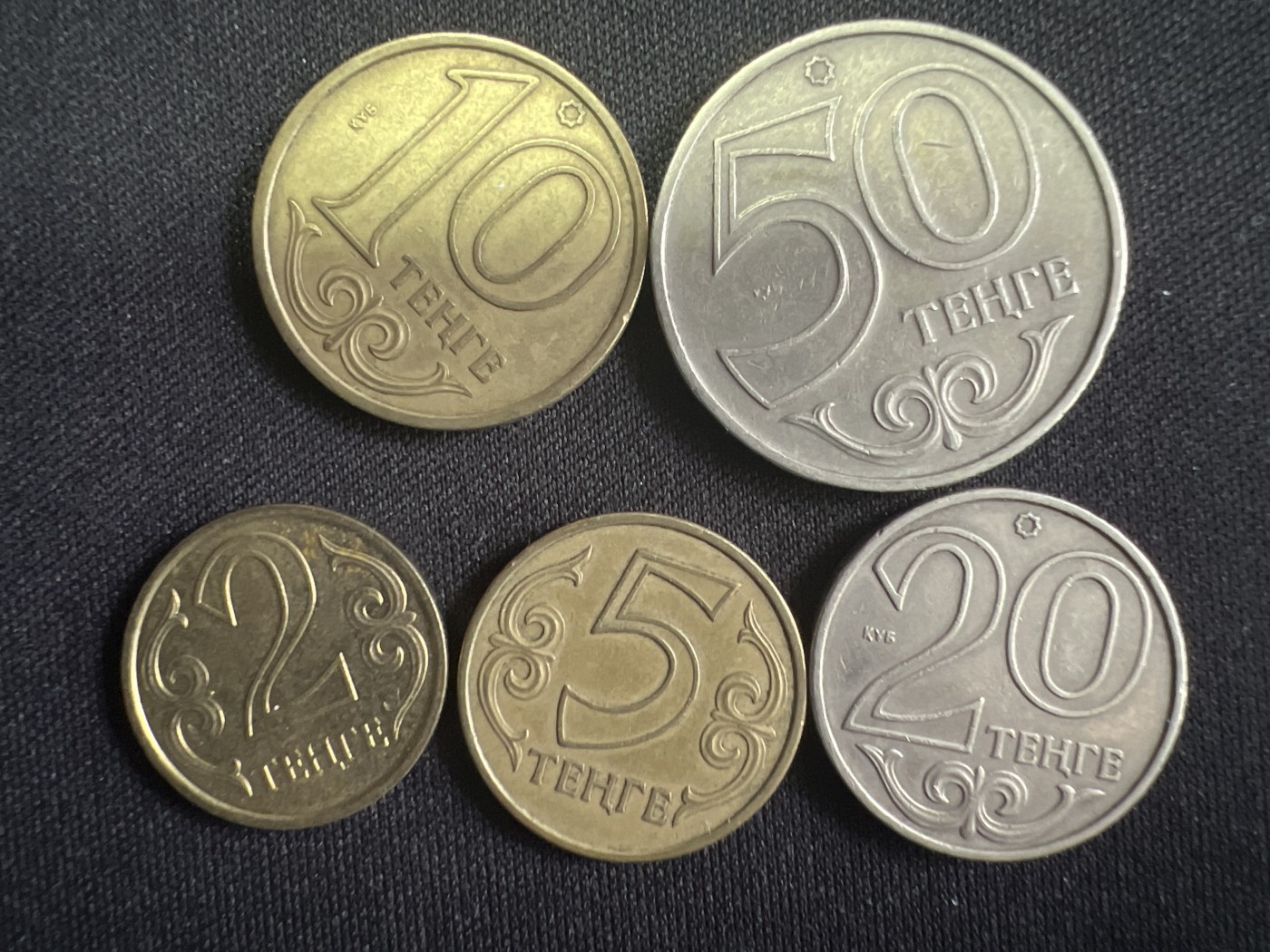第519期  硬币专场 （无押金，捡漏，全场50包邮，偏远地区除外，接收代拍业务） 哈萨克斯坦硬币五枚