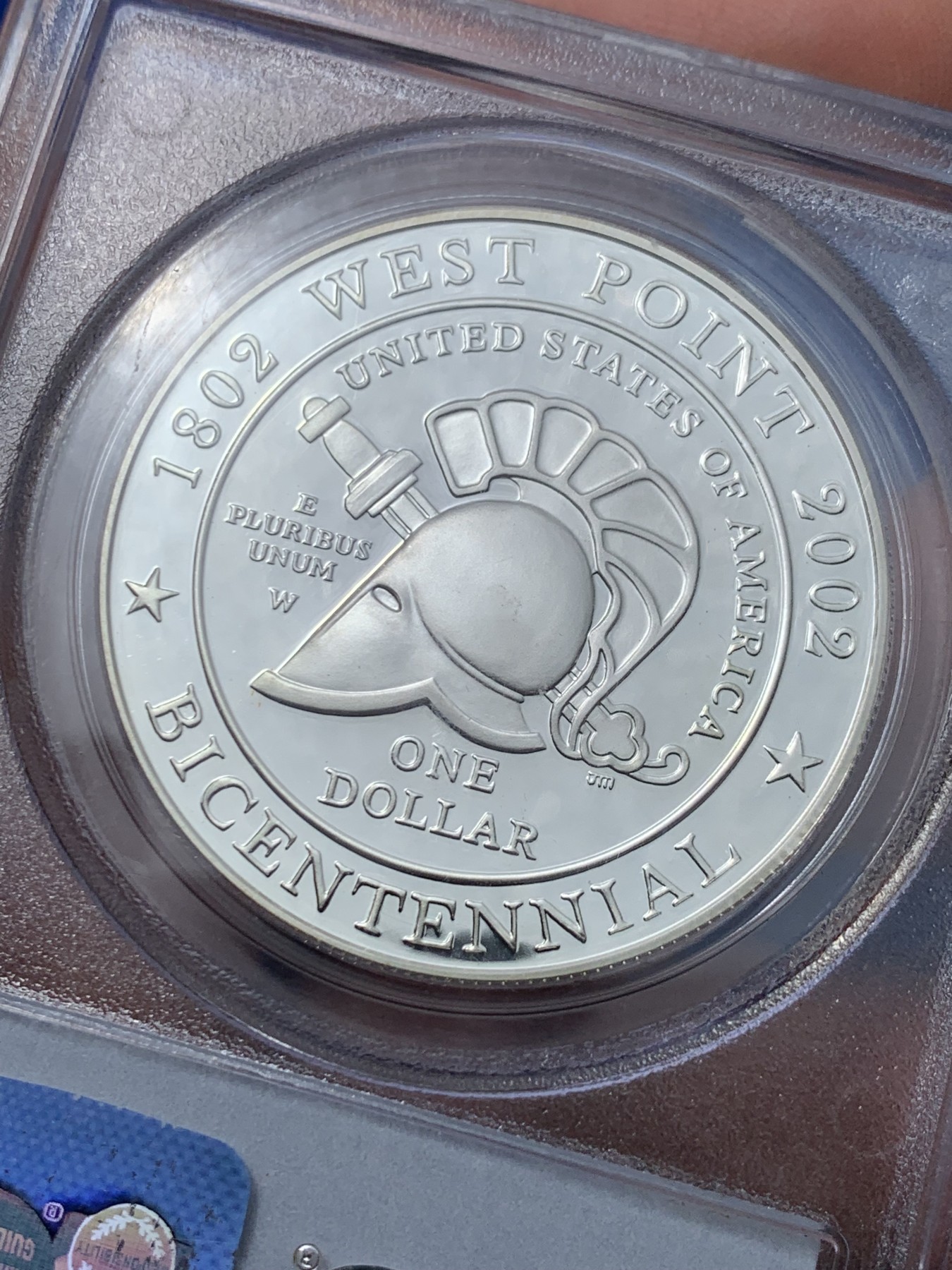 《竞宝斋》第240场-周日，周一 年终尾场 (全场包邮) PCGS-PR69DCAM 美国西点军校成立200周年纪念精制1美元银币。