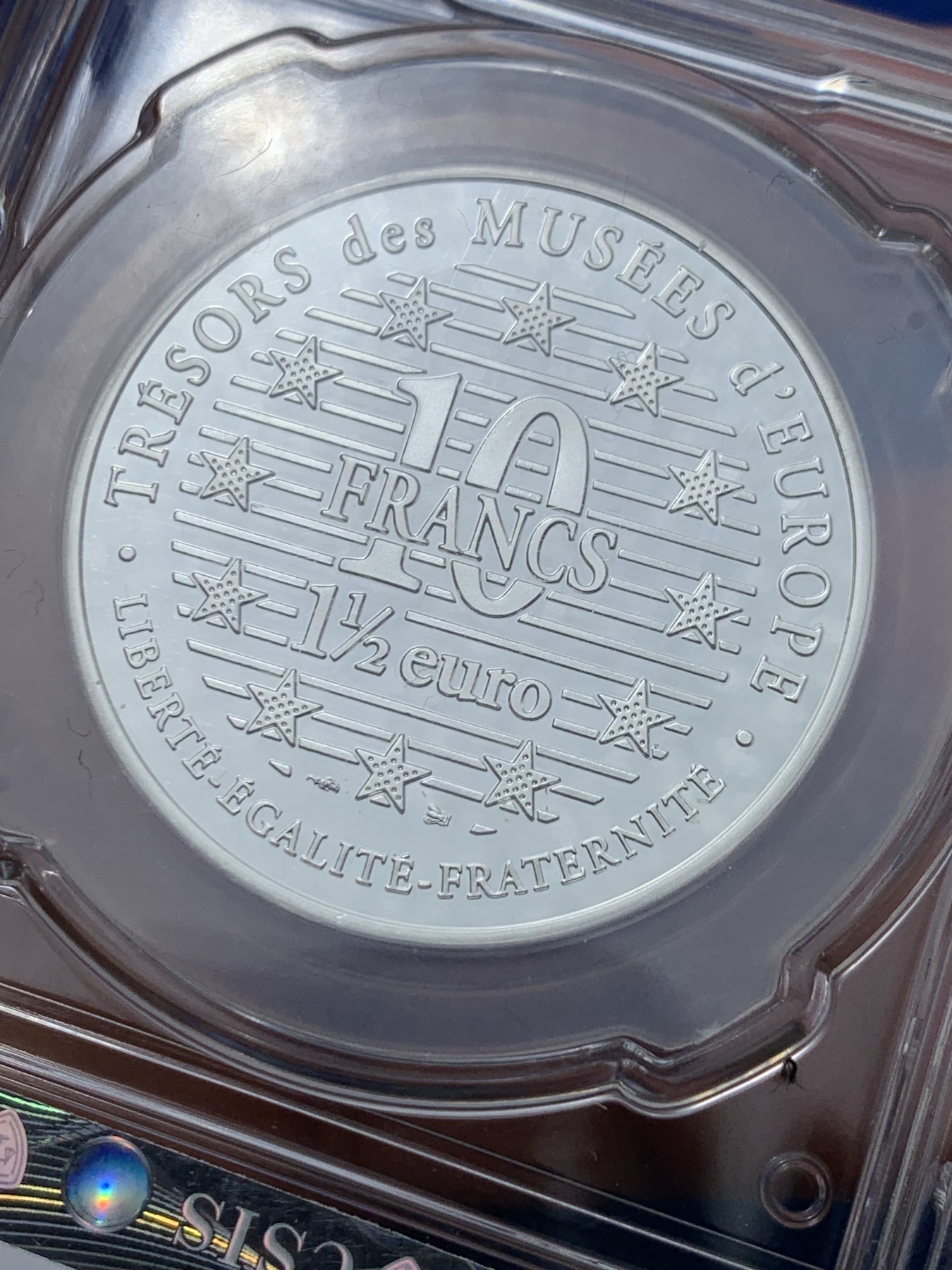 《竞宝斋》第240场-周日，周一 年终尾场 (全场包邮) 信泰PF70UC 1997法国银币 奥地利画家克莱门特名画“吻”