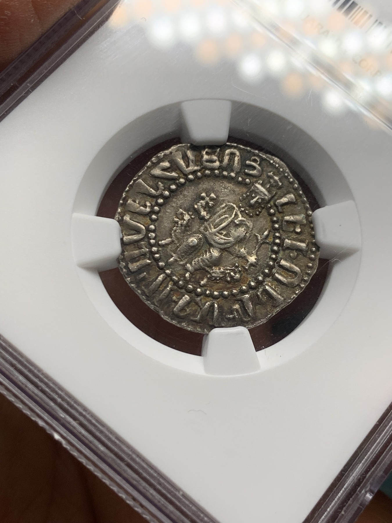 《竞宝斋》第240场-周日，周一 年终尾场 (全场包邮) NGC MS62 亚美尼亚 Levon II 1270-89年 中世纪打制银币