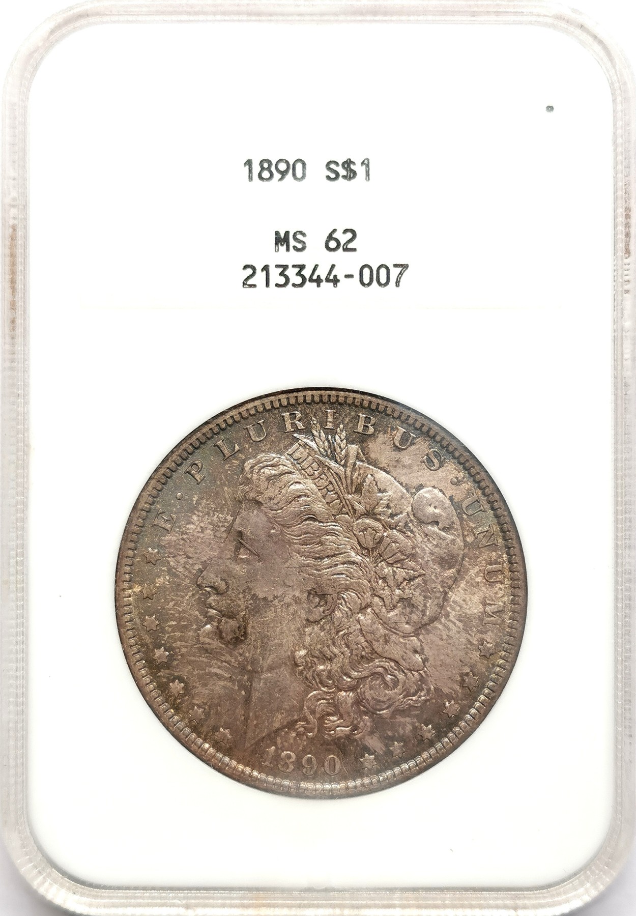 凡希社世界钱币微拍第二百六十期 1890美国摩根壹元大银NGC-MS62