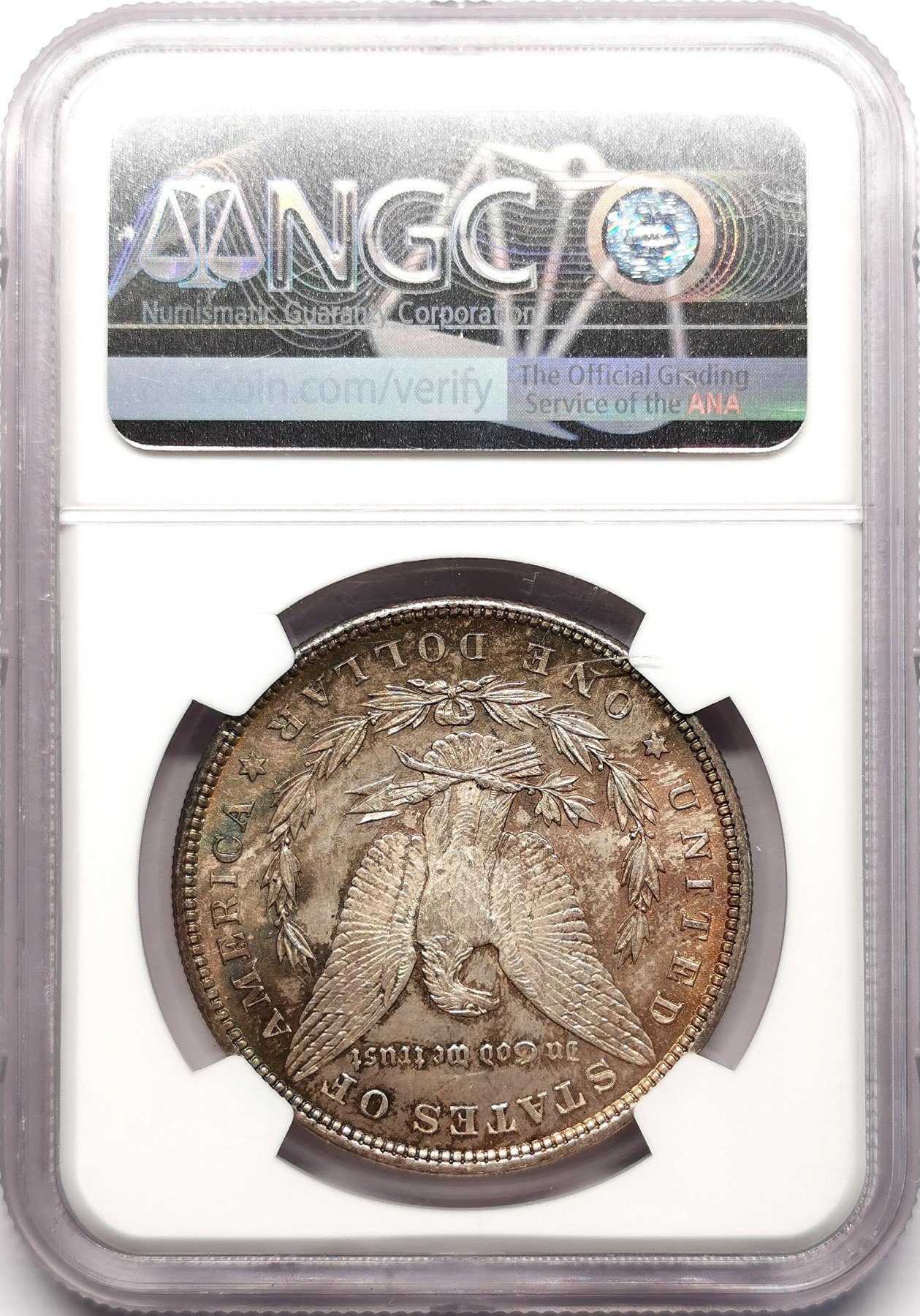 凡希社世界钱币微拍第二百六十期 1896美国摩根壹元大银NGC-MS63②