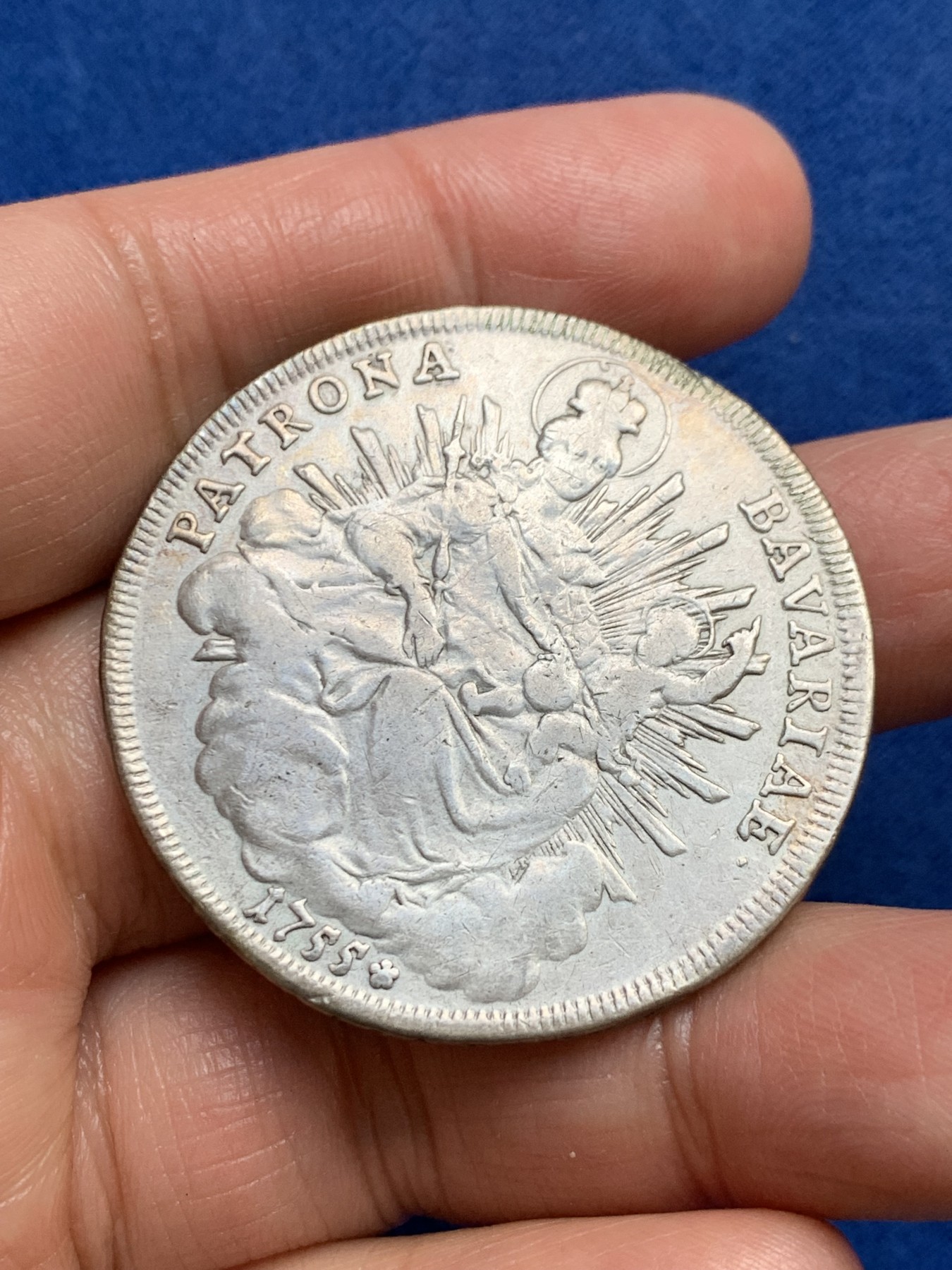 《竞宝斋》第240场-周日，周一 年终尾场 (全场包邮) 德国1755年巴伐利亚抱婴泰勒 底光充沛