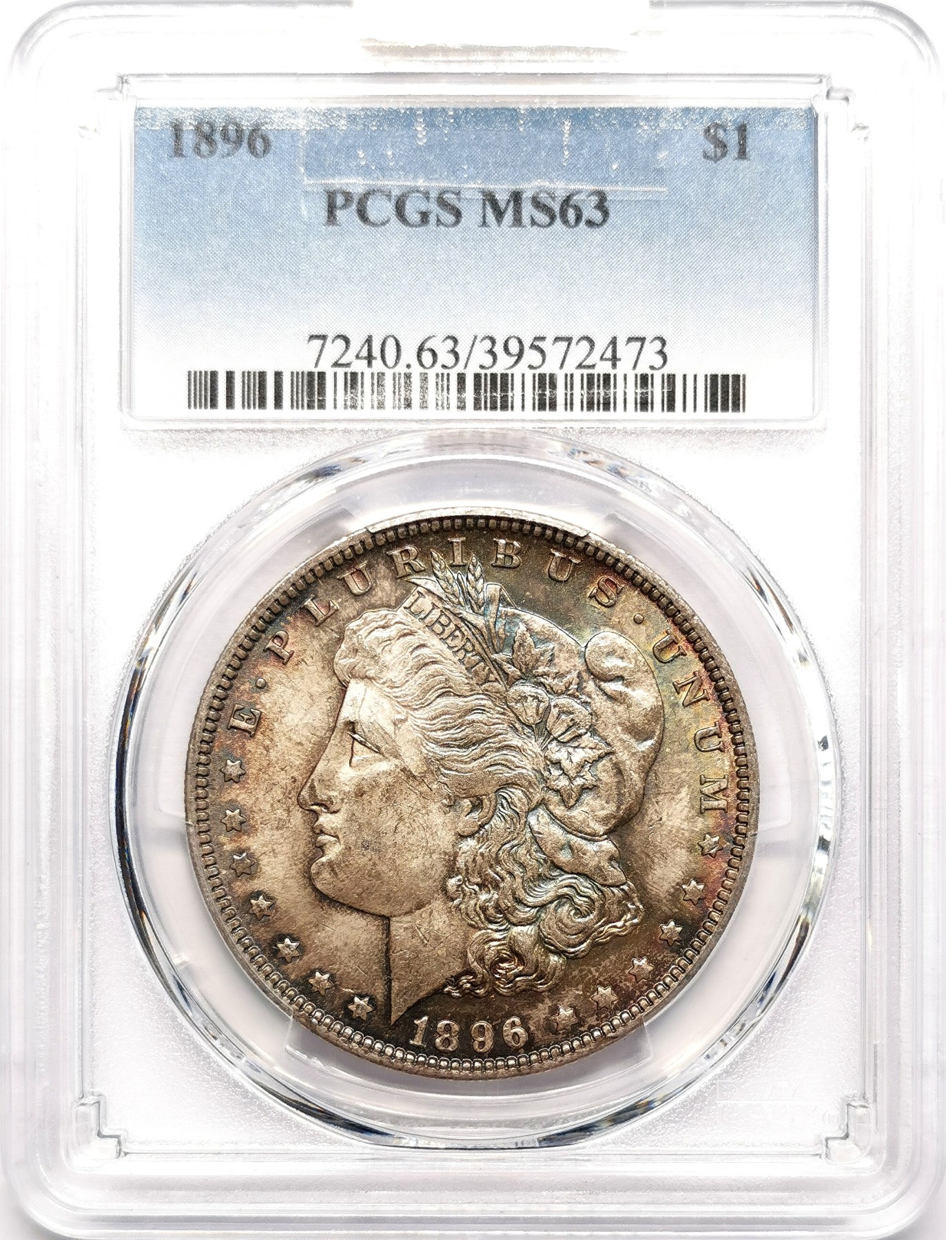 凡希社世界钱币微拍第二百六十期 1896美国摩根壹元大银PCGS-MS63