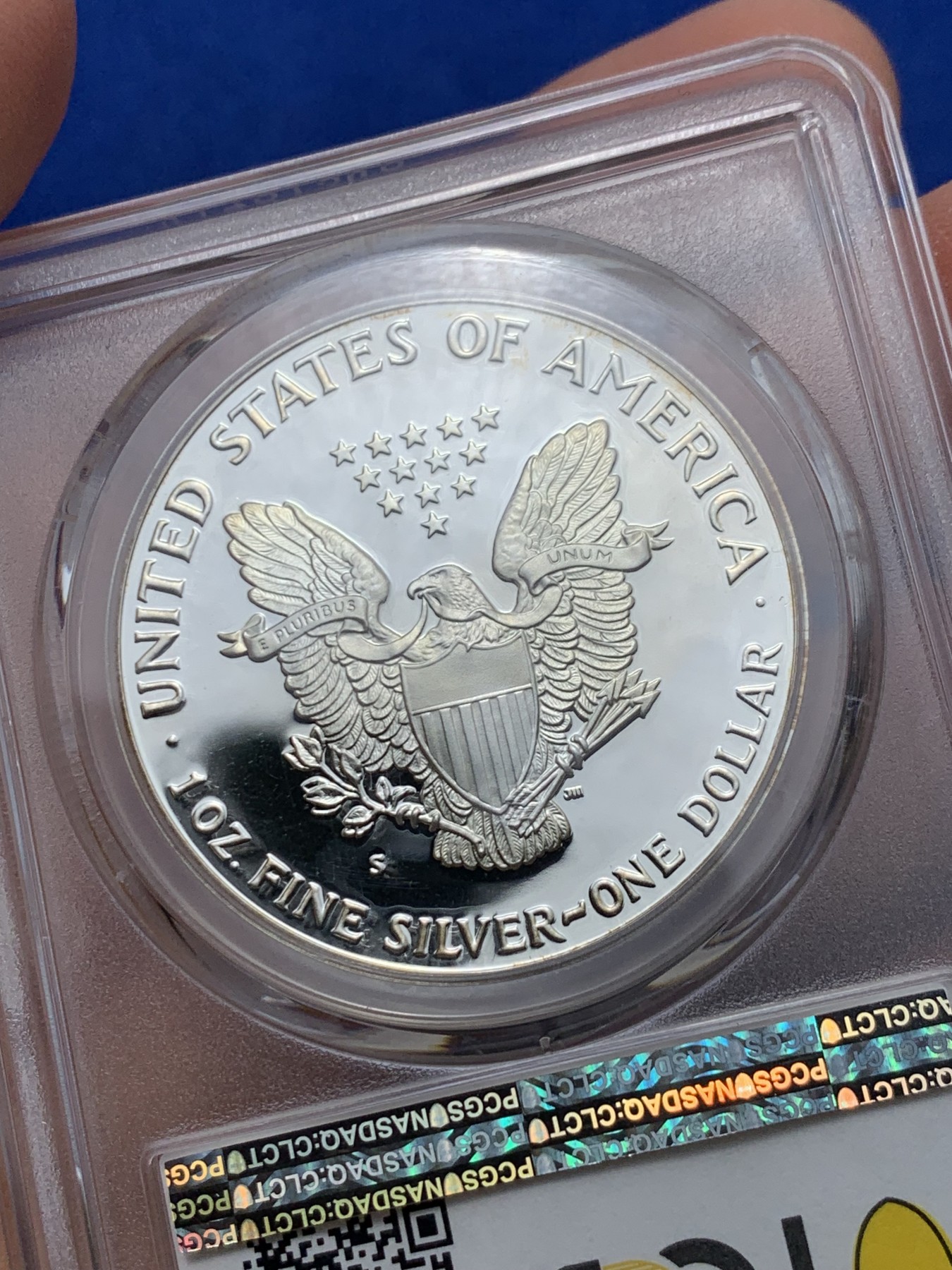 《竞宝斋》第240场-周日，周一 年终尾场 (全场包邮) PCGS PR68DCAM 美国 1989年 行走 女神 1盎司 精制银币