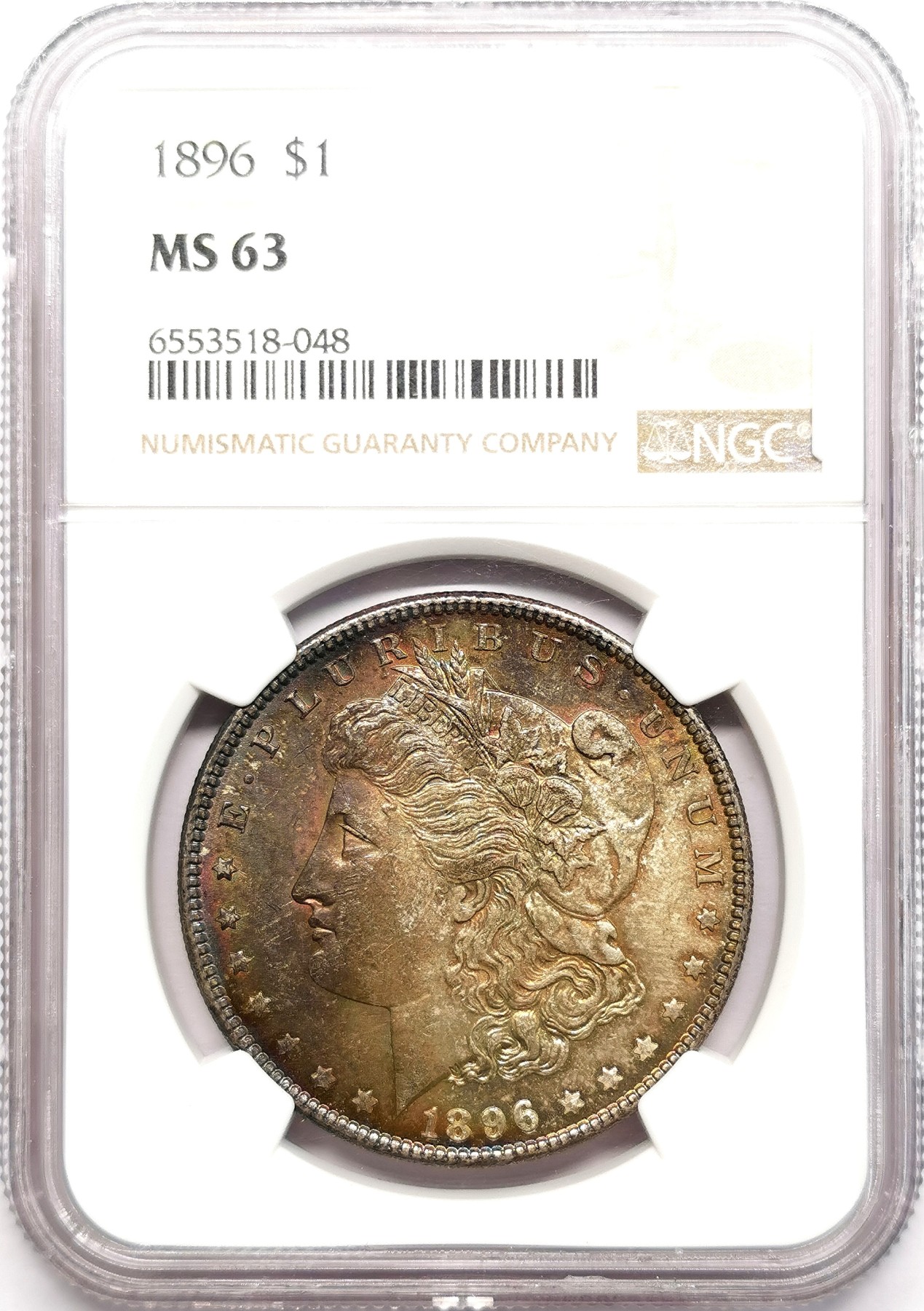 凡希社世界钱币微拍第二百六十期 1896美国摩根壹元大银NGC-MS63