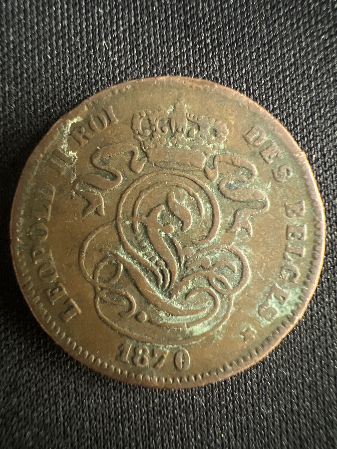 第519期  硬币专场 （无押金，捡漏，全场50包邮，偏远地区除外，接收代拍业务） 比利时2分 老铜币