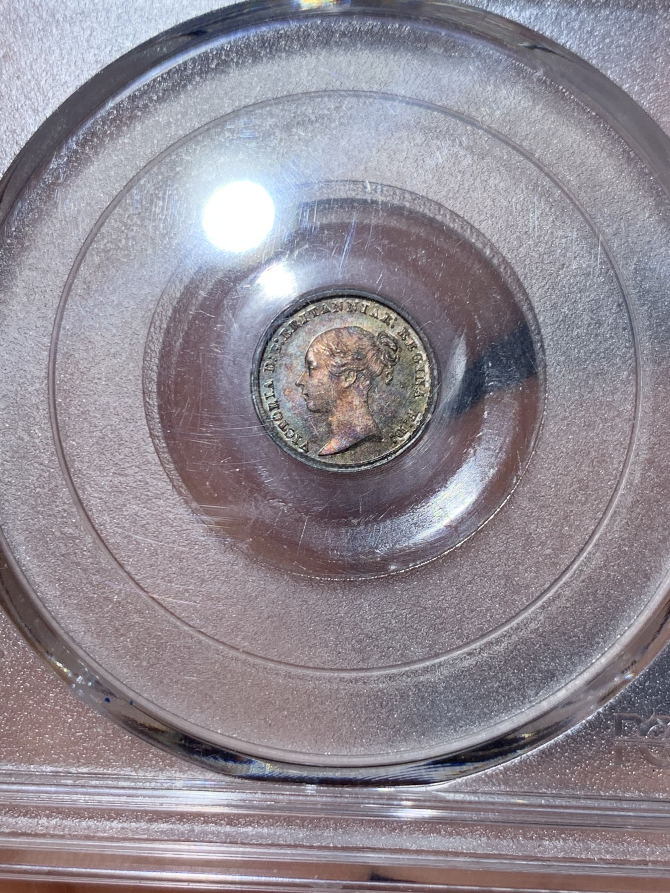 《竞宝斋》第240场-周日，周一 年终尾场 (全场包邮) 4枚一组 PCGS PL63-67 英国1857小维早期濯足币，1D+2D+3D+4D面值，顶级分数PL状态，附送原盒传承有序