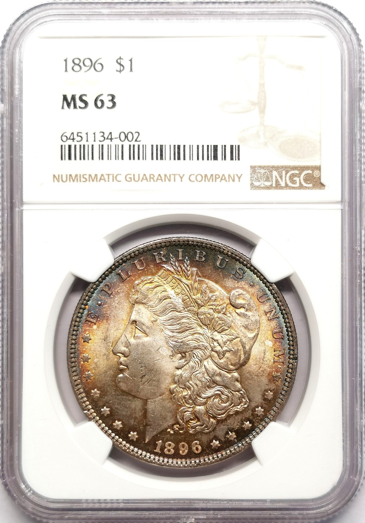 凡希社世界钱币微拍第二百六十期 1896美国摩根壹元大银NGC-MS63②