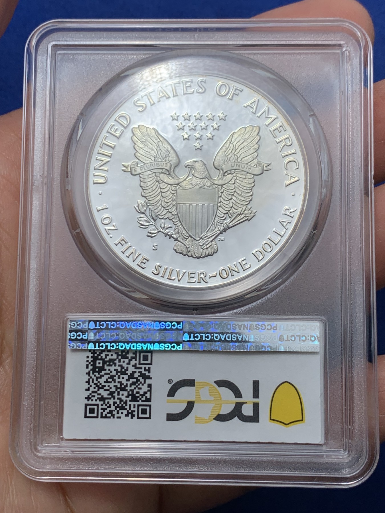 《竞宝斋》第240场-周日，周一 年终尾场 (全场包邮) PCGS PR68DCAM 美国 1989年 行走 女神 1盎司 精制银币