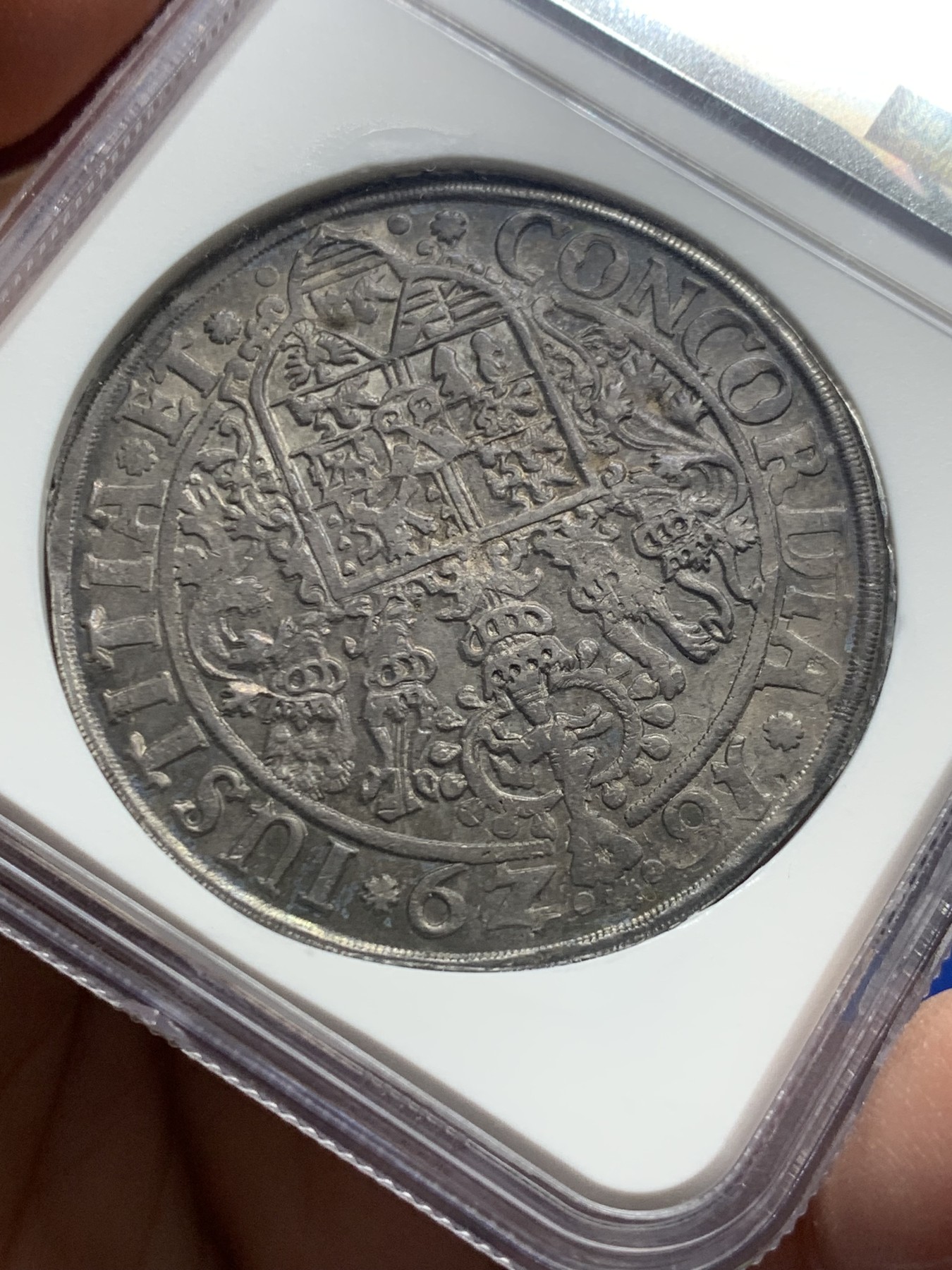 《竞宝斋》第240场-周日，周一 年终尾场 (全场包邮) NGC XF45 神圣罗马帝国1629年德国不伦瑞克-吕纳堡-策勒打制老泰勒银币