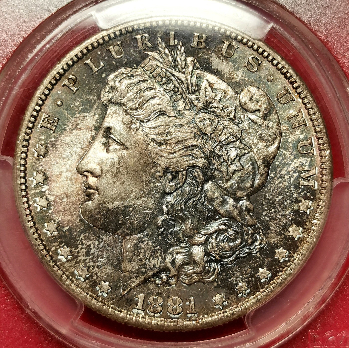 凡希社世界钱币微拍第二百六十期 1881S美国摩根壹元大银PCGS-MS65
