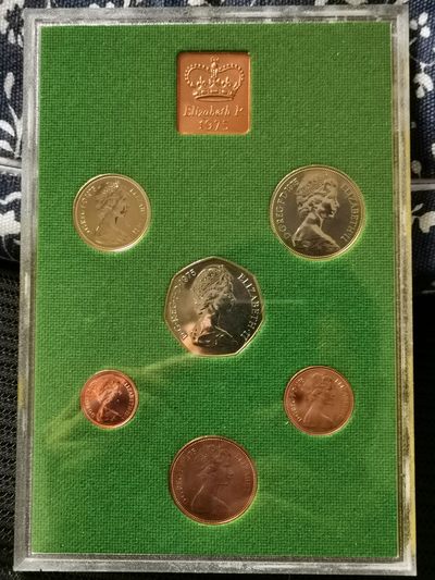 道一币馆币章第三十三场 - 原盒 英国1975年套币六枚+铜章