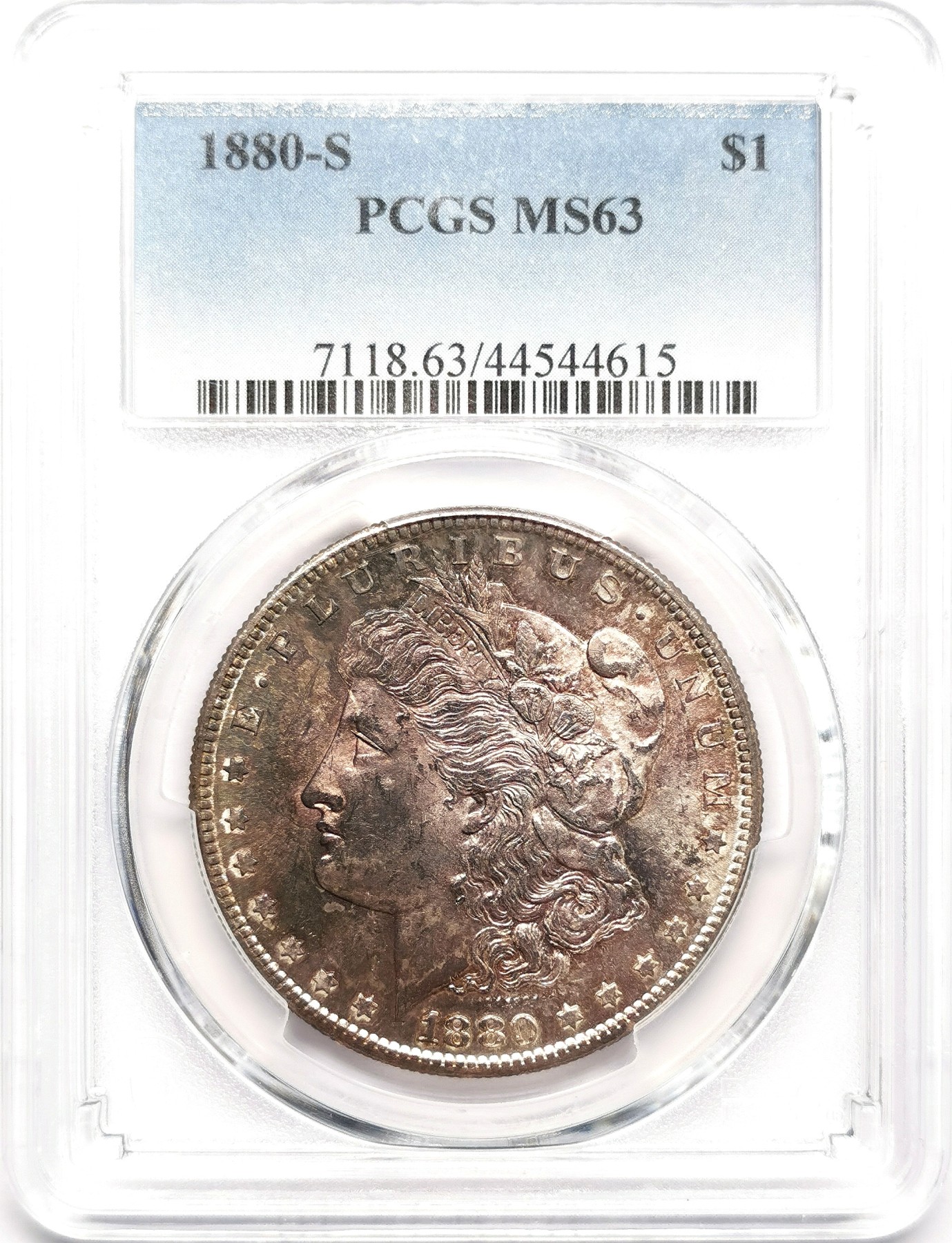 凡希社世界钱币微拍第二百六十期 1880S美国摩根壹元PCGS-MS63
