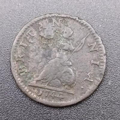 【淘币小摊】第二百五十二拍 散币场  年前九连拍第四场 全场包邮   - 英国1744年乔治二世法新铜币