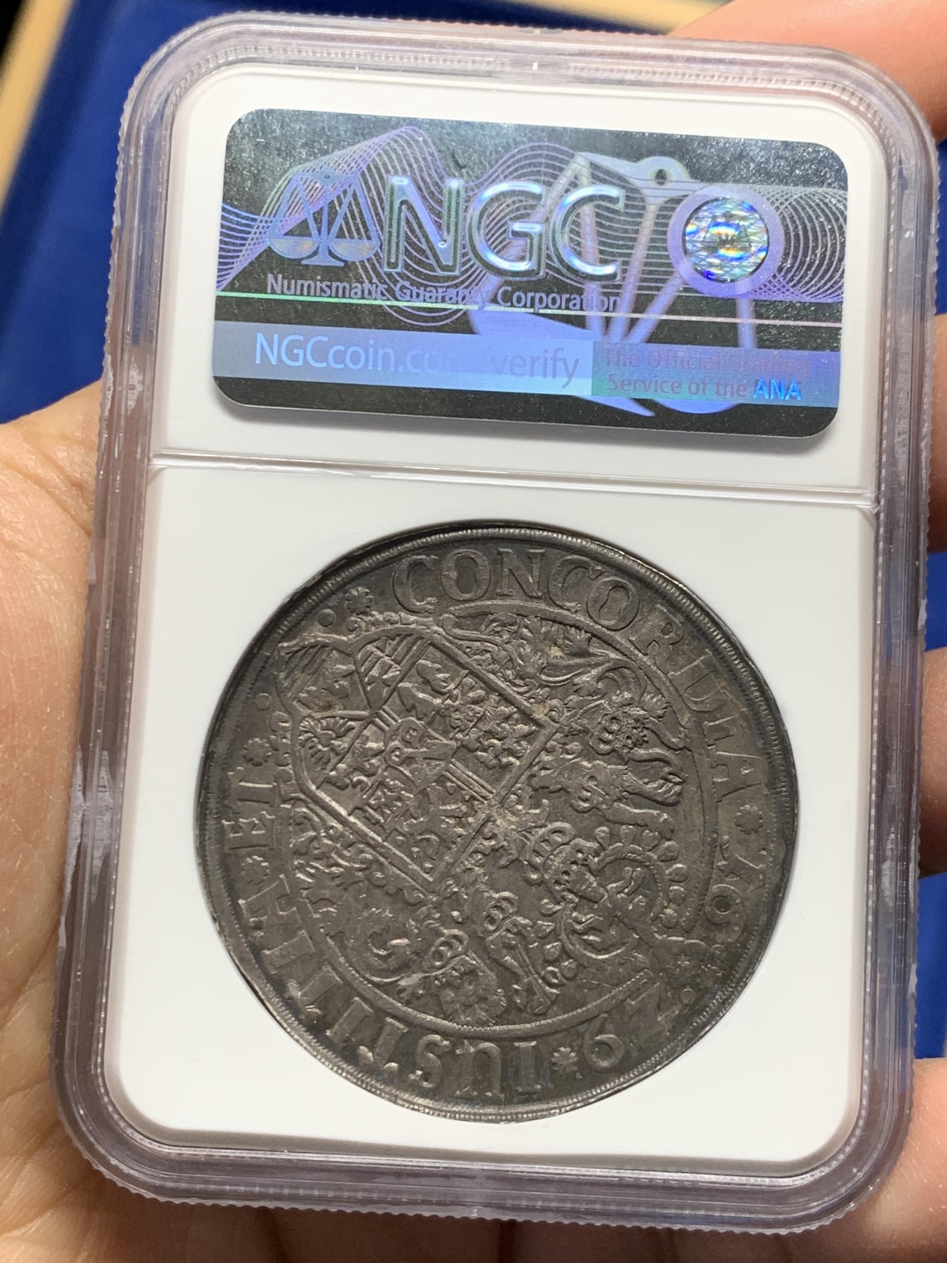 《竞宝斋》第240场-周日，周一 年终尾场 (全场包邮) NGC XF45 神圣罗马帝国1629年德国不伦瑞克-吕纳堡-策勒打制老泰勒银币