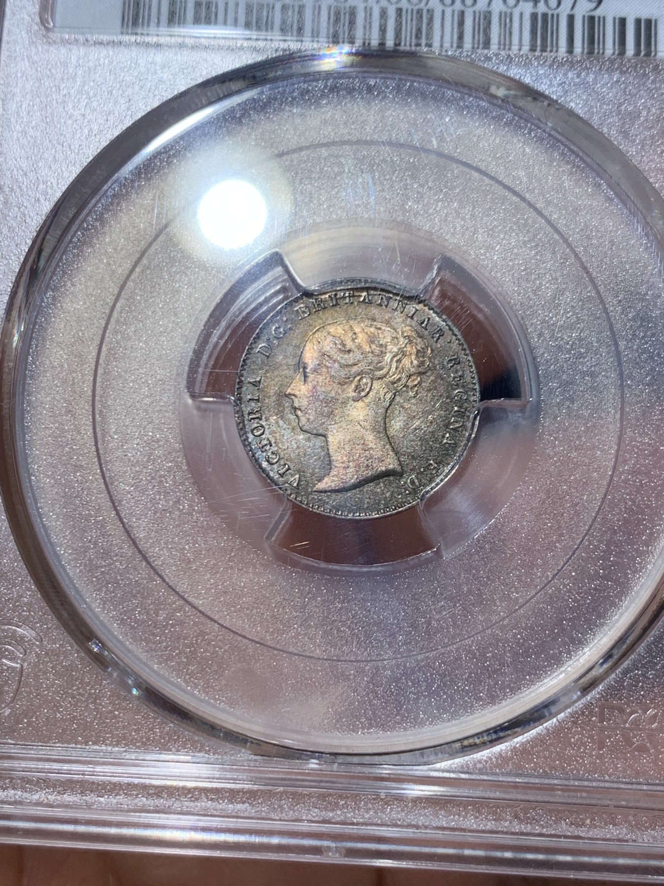 《竞宝斋》第240场-周日，周一 年终尾场 (全场包邮) 4枚一组 PCGS PL63-67 英国1857小维早期濯足币，1D+2D+3D+4D面值，顶级分数PL状态，附送原盒传承有序