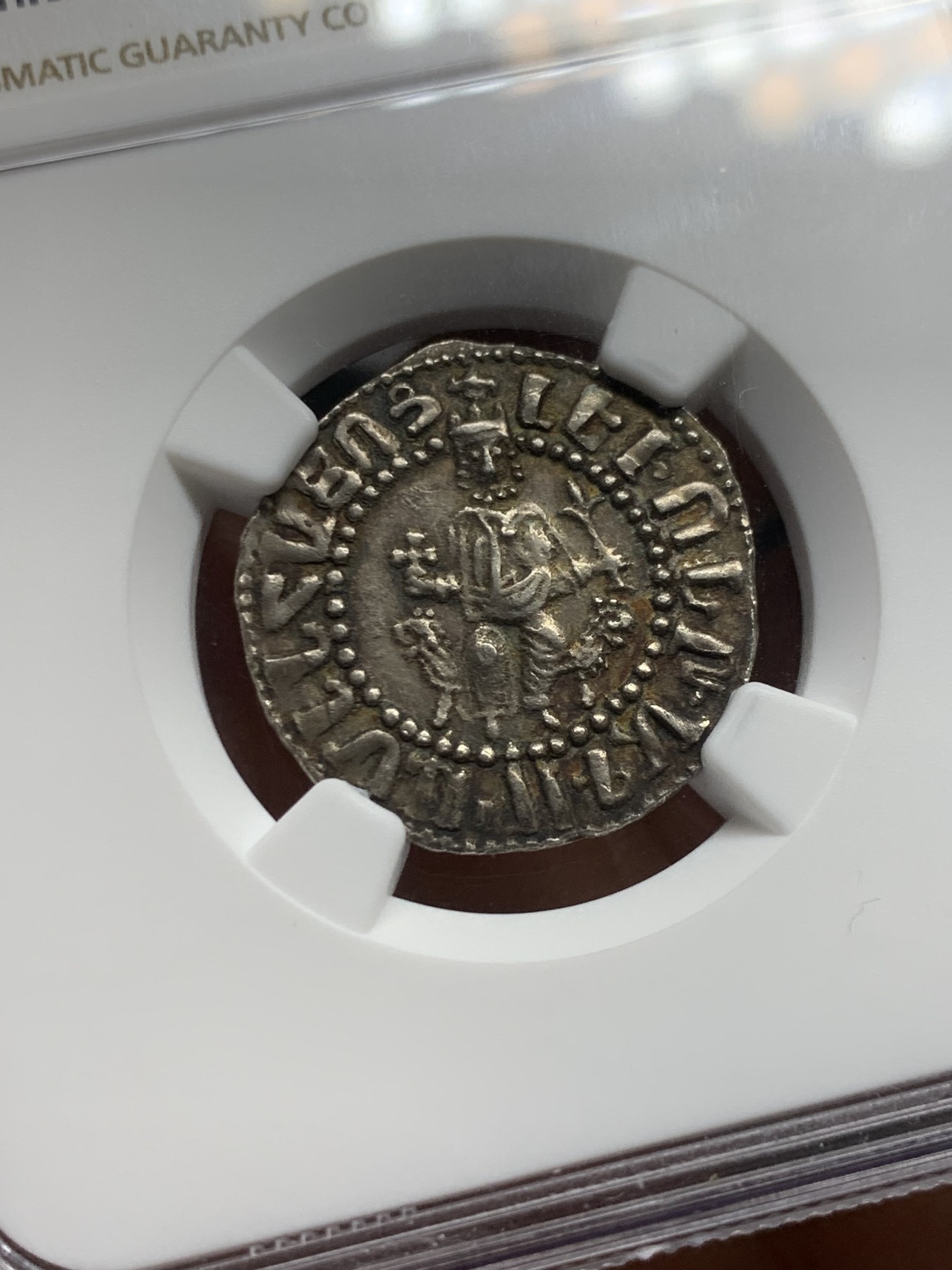 《竞宝斋》第240场-周日，周一 年终尾场 (全场包邮) NGC MS62 亚美尼亚 Levon II 1270-89年 中世纪打制银币