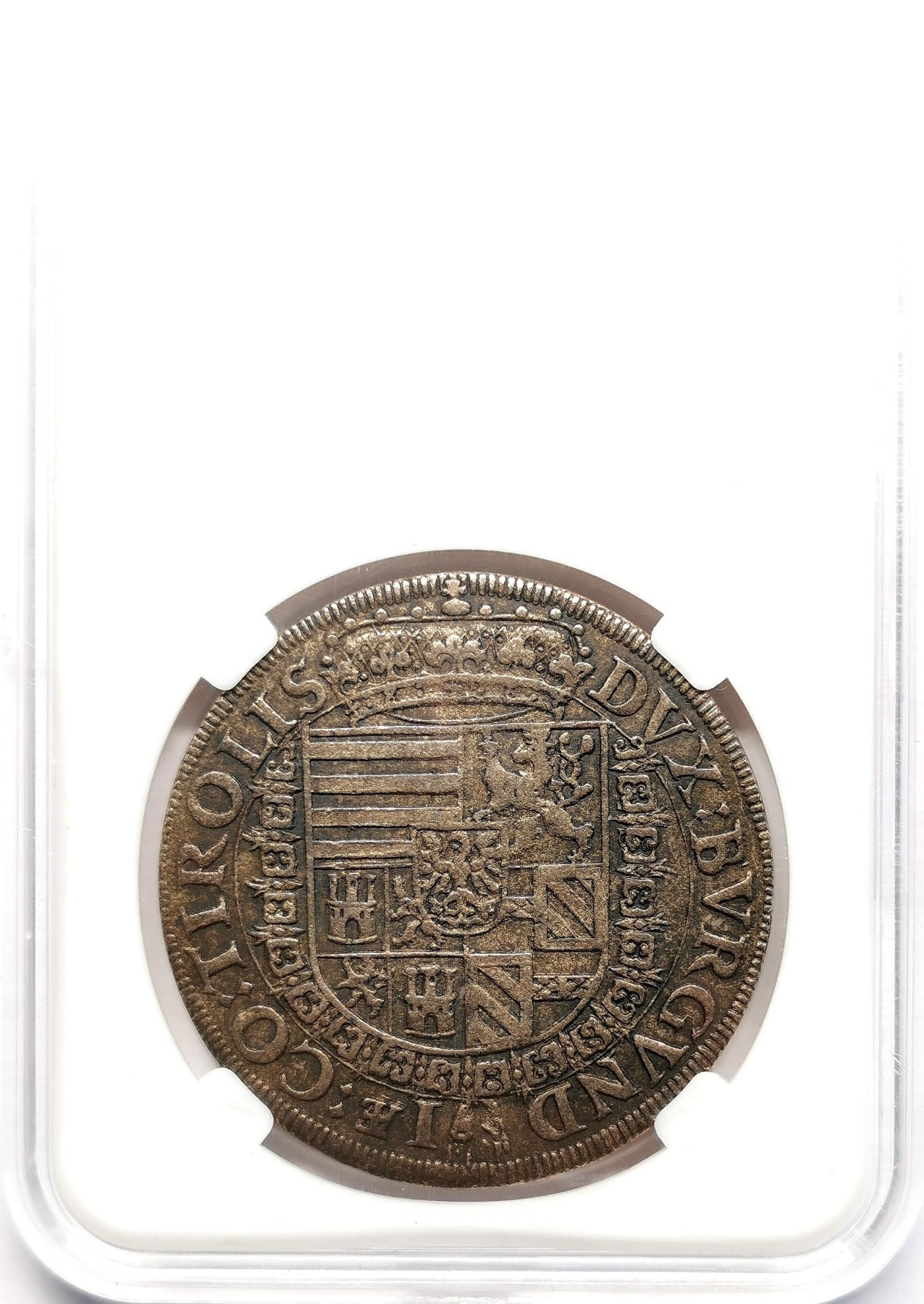 凡希社世界钱币微拍第二百六十期 1564-95神罗上奥地利斐迪南二世半身像泰勒大银AU原味品!